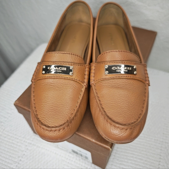 Coach "Fredrica" leather driving loafers - Picture 1 of 9
